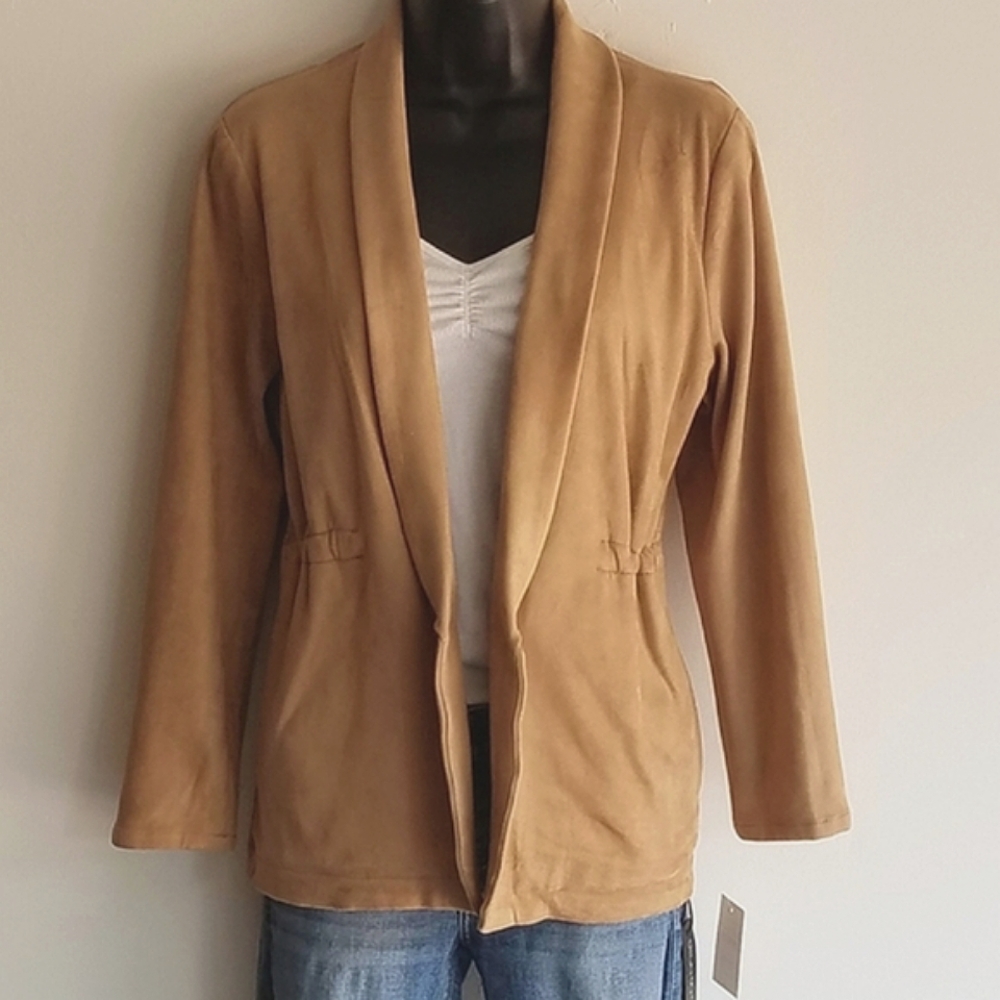 BLANK NYC Faux Suede Open Blazer - Picture 3 of 7